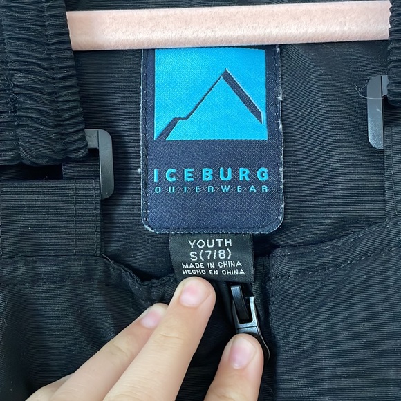 Girls Snow Bib Sz S (ages 7-8) ❄️ Iceberg Outerwear - Picture 9 of 12